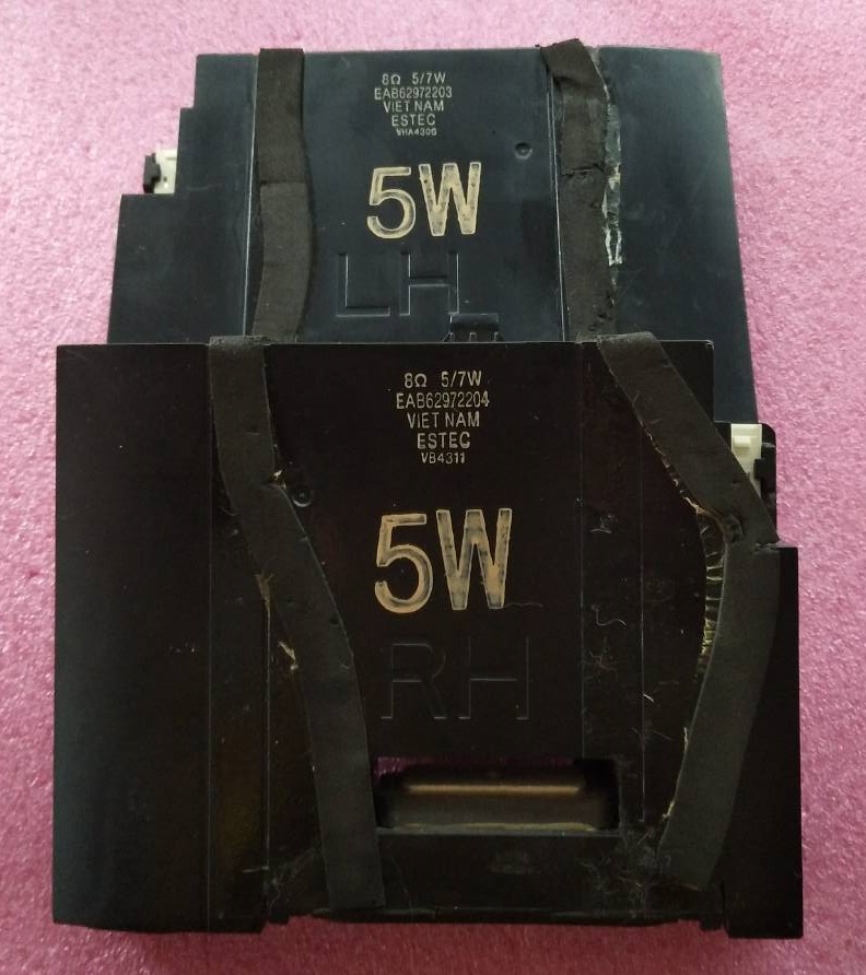 ลำโพงทีวี LG ของแท้มือสองพร้อมใช้งาน รุ่น 32LB551 พาร์ทEAB62972203 EAB62972204 8โอมห์ 5/7W และรุ่นอื่นที่พาร์ทเหมือนกัน