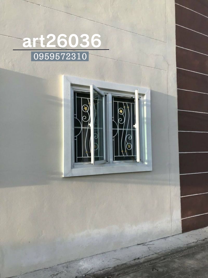 เหล็กดัดพร้อมมุ้งลวด หน้าต่าง ประตู