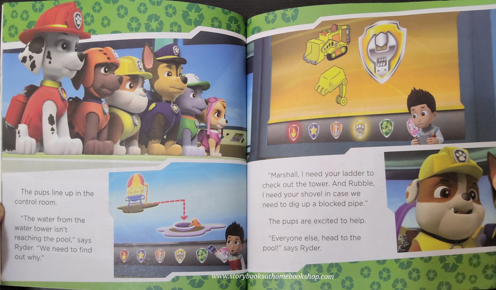 หนังสือนิทานปกอ่อน ** 🍅🍓 PAW PATROL PUPS SAVE A POOL DAY