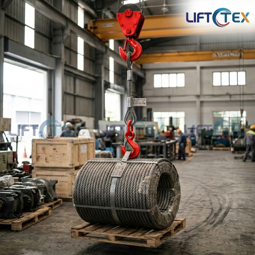 ลวดสลิง 1 ขา Wire Rope Sling 1 Leg LIFTTEX สำหรับงานยกจุดเดียว