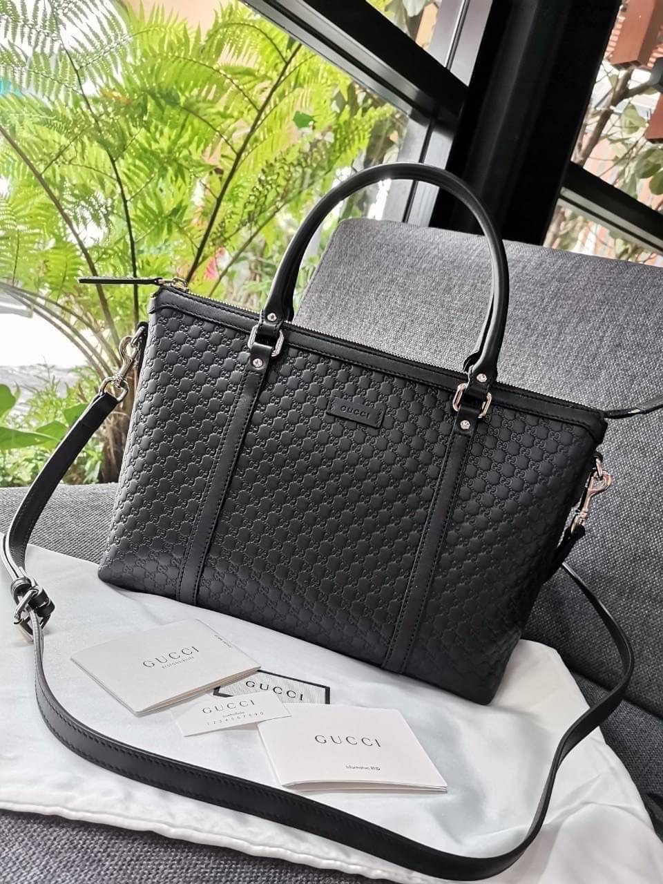 New GUCCI leather tote ขนาด: 11.5”ก้น - 14ปาก (L) × 9" (H) × 5" (D)