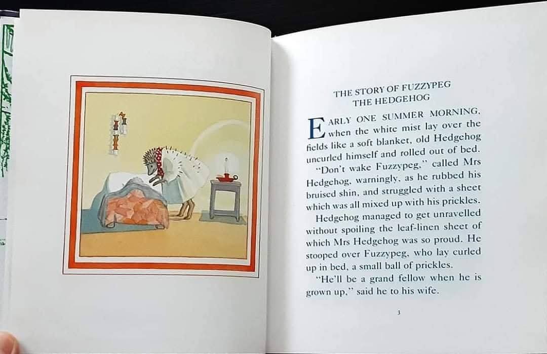หนังสือนิทานปกแข็ง** 🍓🍓 THE STORY OF FUZZYPEG THE HEDGEHOG BY ALISON UTTLEY🍅🍅