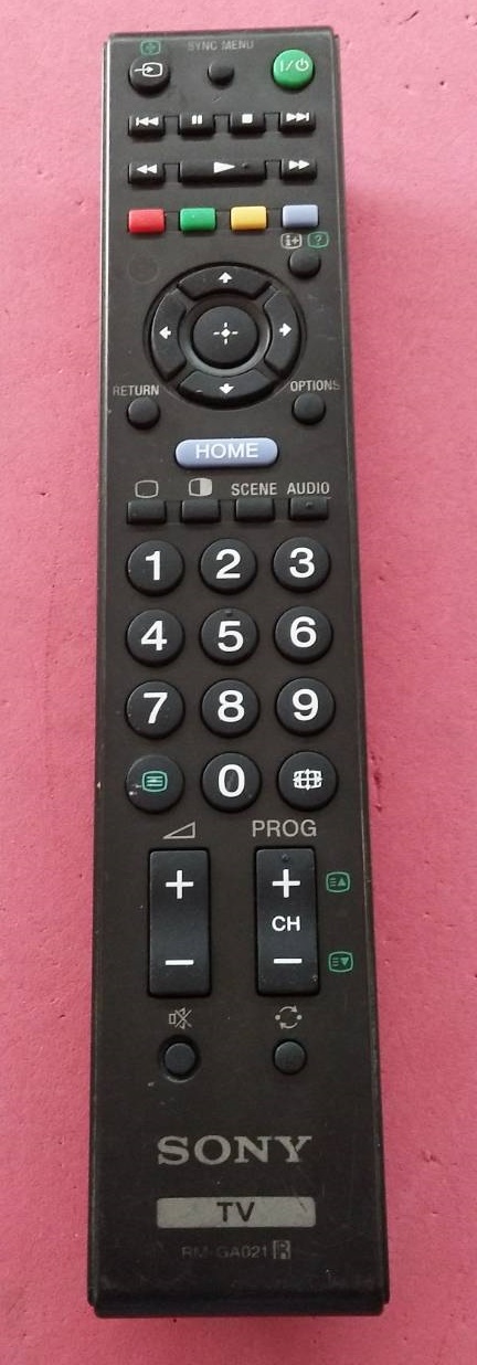 รีโมทSONY(โซนี่) ของแท้/มือสองมากับเครื่อง พาร์ทRM-GA021 มือสองขายตามสภาพ