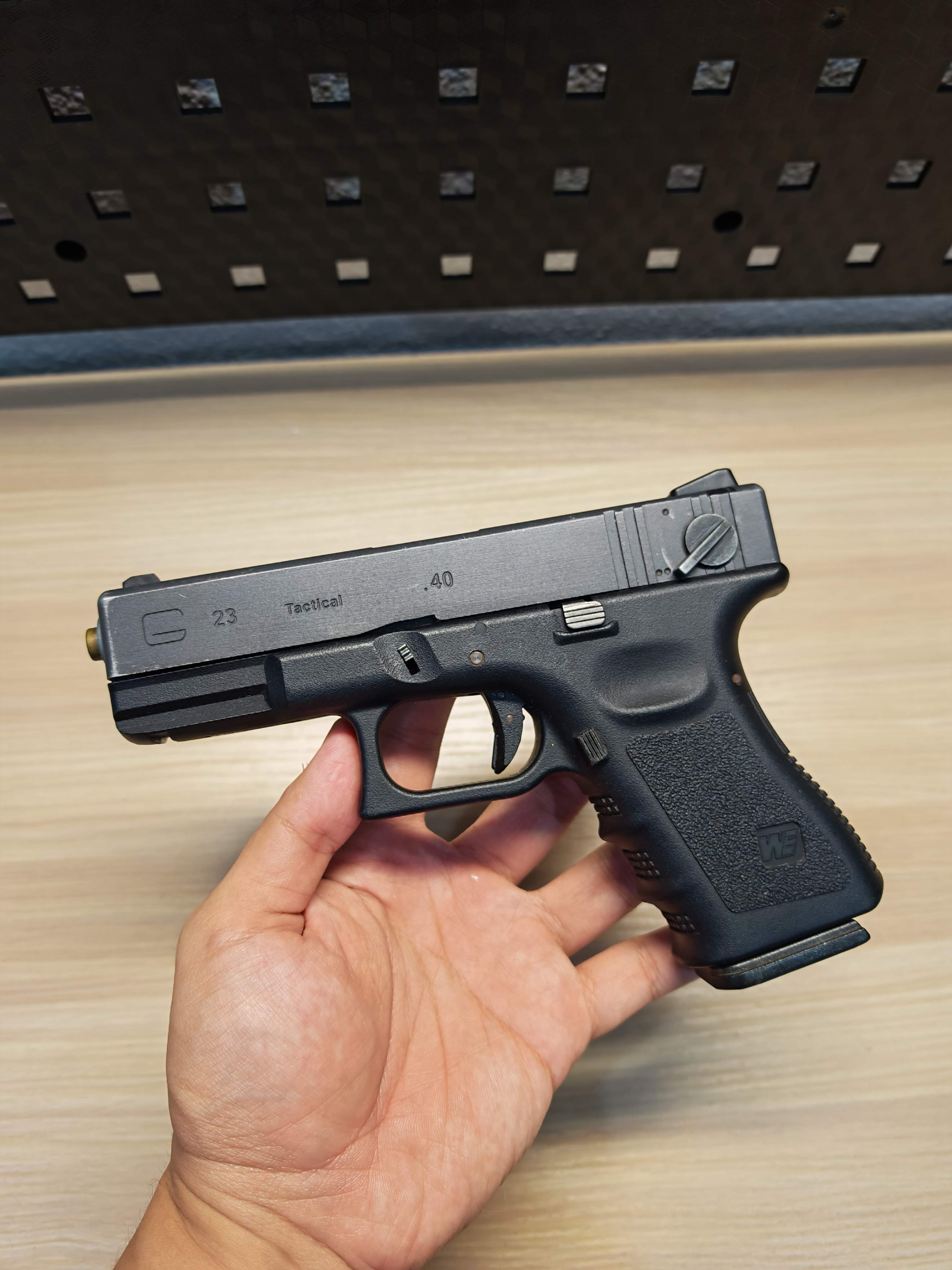 WE Glock23 G23 Gen3 Full Auto ไต้หวัน GBB BB Gun บีบีกัน แบบแก๊ส ปืนอัดลม Airsoft Gun มือสอง
