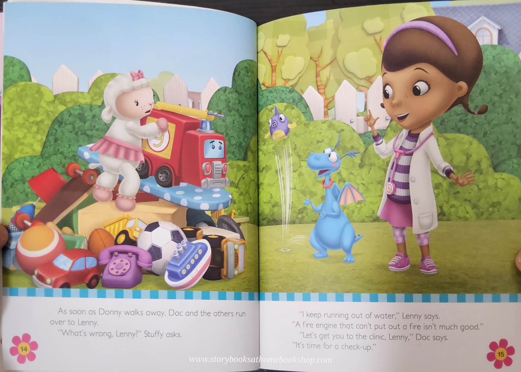 หนังสือนิทานปกอ่อน** 🍅🍓DISNEY JUNIOR DOC McSTUFFINS:LENNY'S CHECK-UP