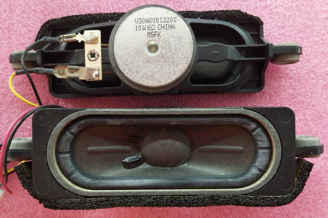 ลำโพงทีวี โตชิบ้า TOSHIBA ของแท้มือสองถอดจากเครื่อง รุ่น32L2550VT พาร์ท V30A00012200 6โอมห์ 10วัตต์ และรุ่นอื่นที่ พาร์ทตรงกัน