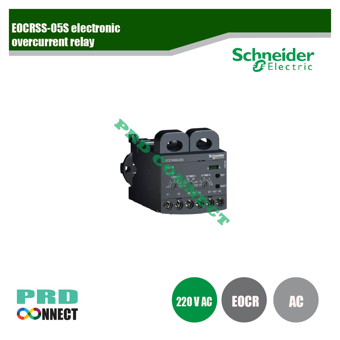 EOCRSS-05S, ELECTRONIC OVERCURRENT RELAY
