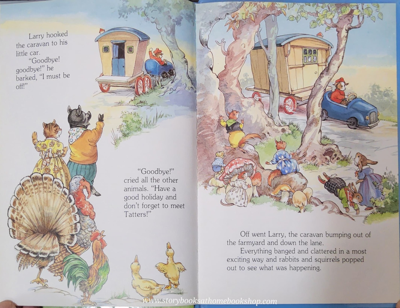 หนังสือนิทานปกแข็ง** 🍅🍓TALES OF HOPPING WOOD LARRY'S CARVAN BY RENE CLOKE