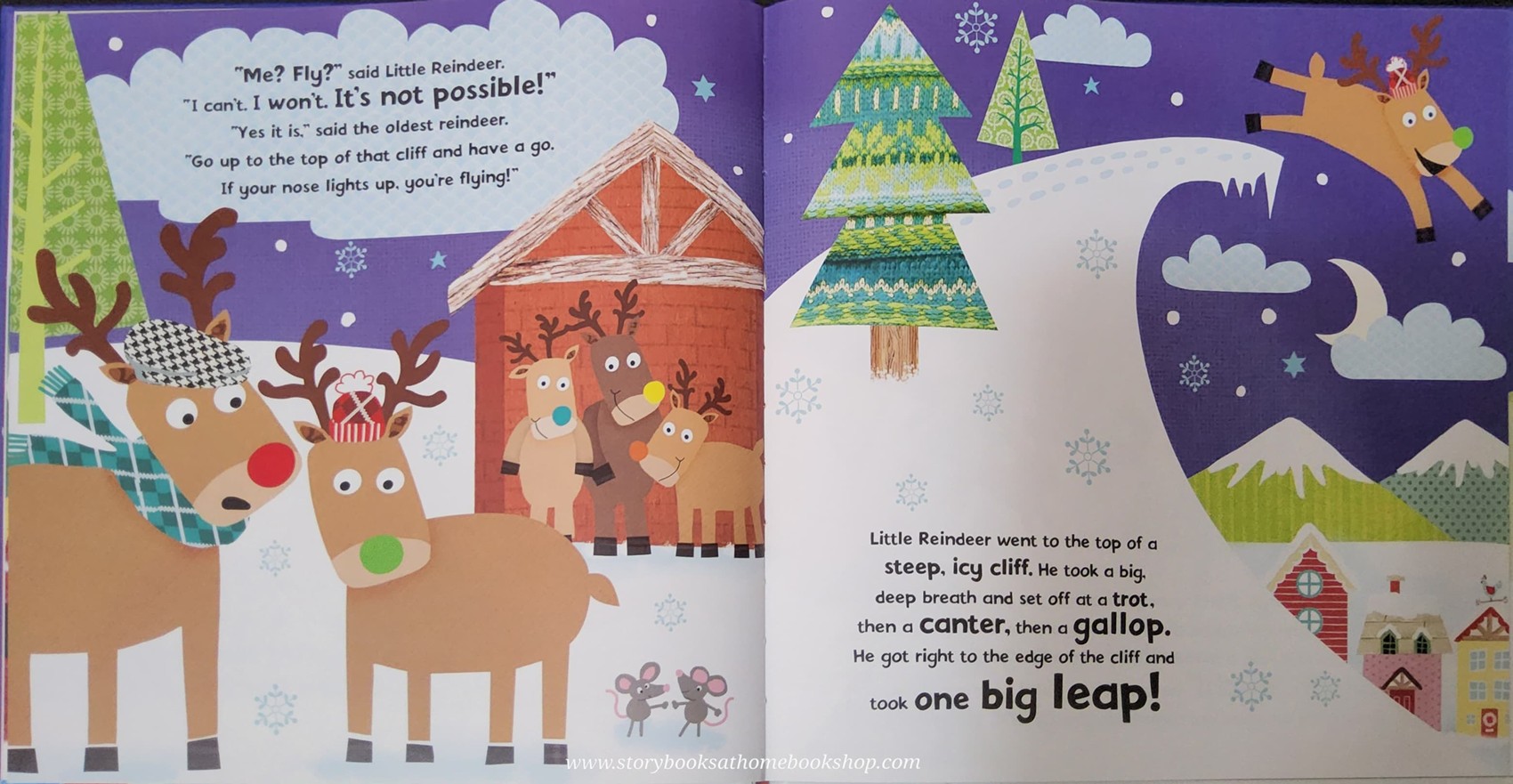 หนังสือนิทานปกแข็ง** 🍅🍓LITTLE REINDEER SAVES CHRISTMAS