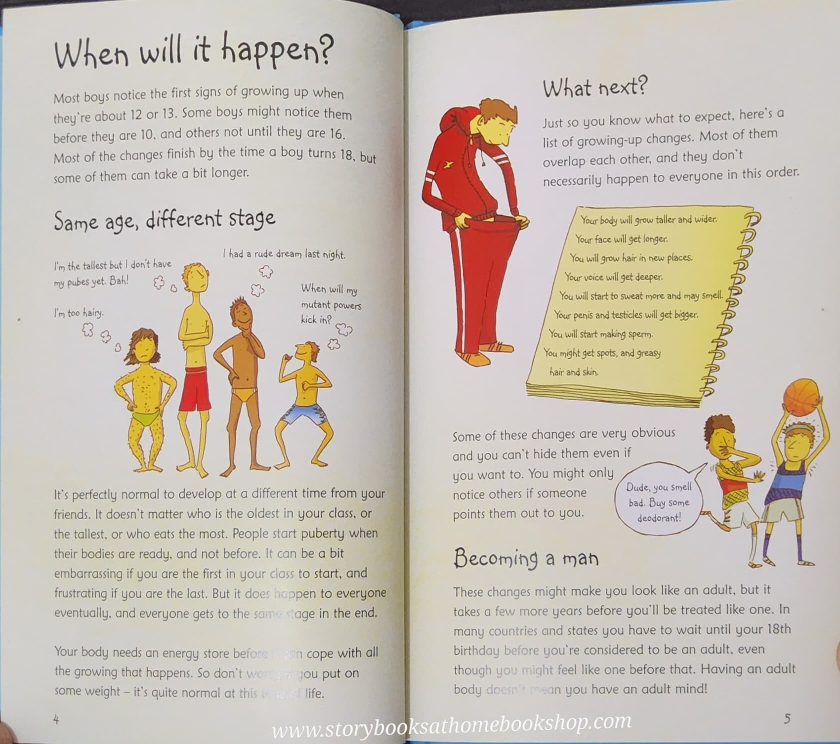 Knowledge Book** 🍅🍅USBORNE WHAT'S HAPPENING TO ME? (BOYS)♥️♥️