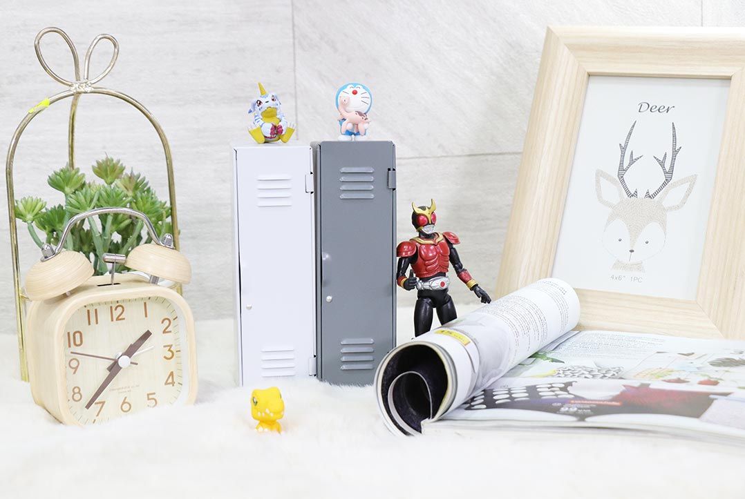 Metal box กล่องโลหะเก็บของ รูปตู้เอกสาร JP Quality 4x14x4 cm