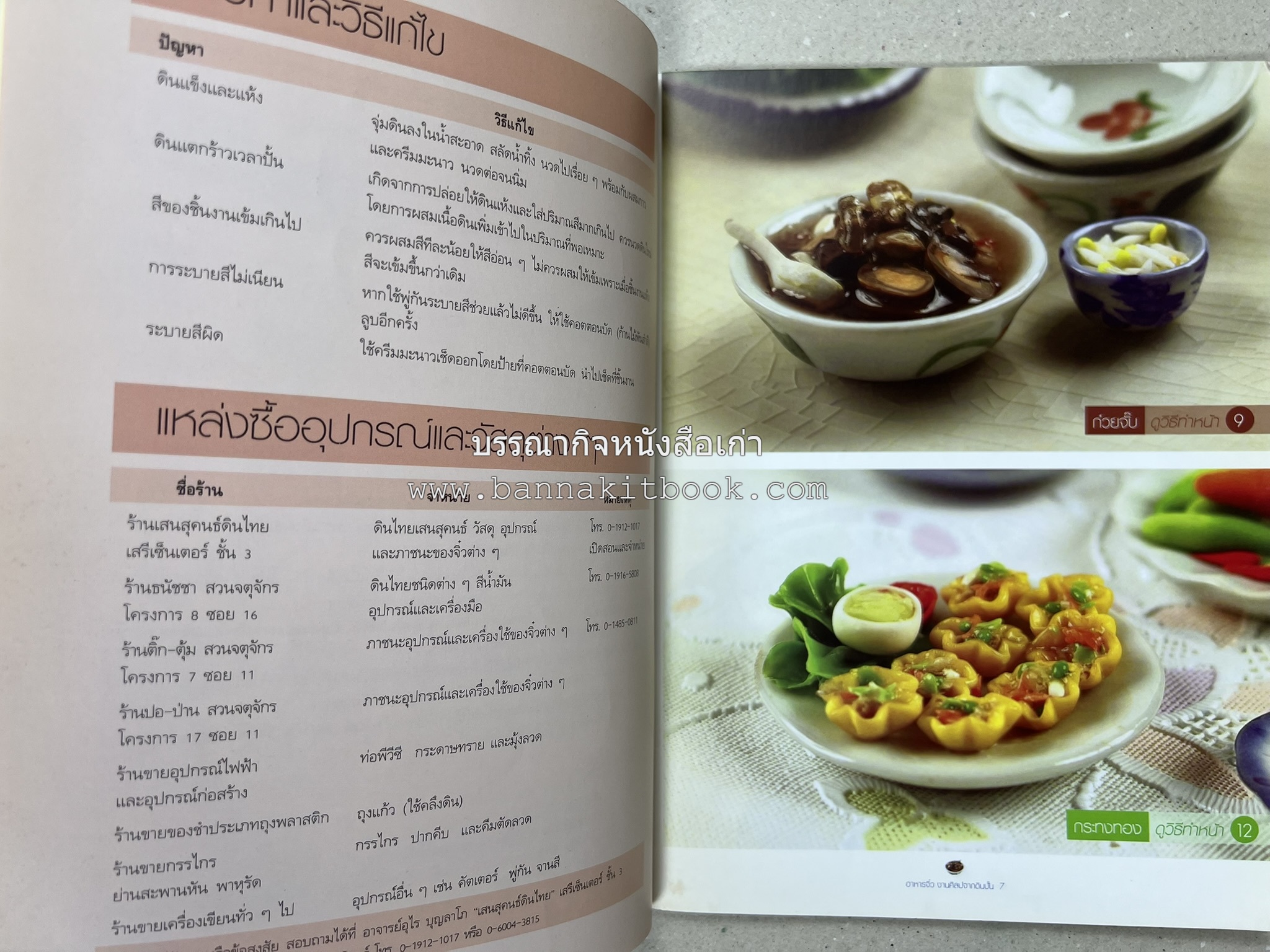 อาหารจิ๋วจากดิน : งานศิลป์จากดินปั้น โดย : อ.อุไร บุญลาโภ.