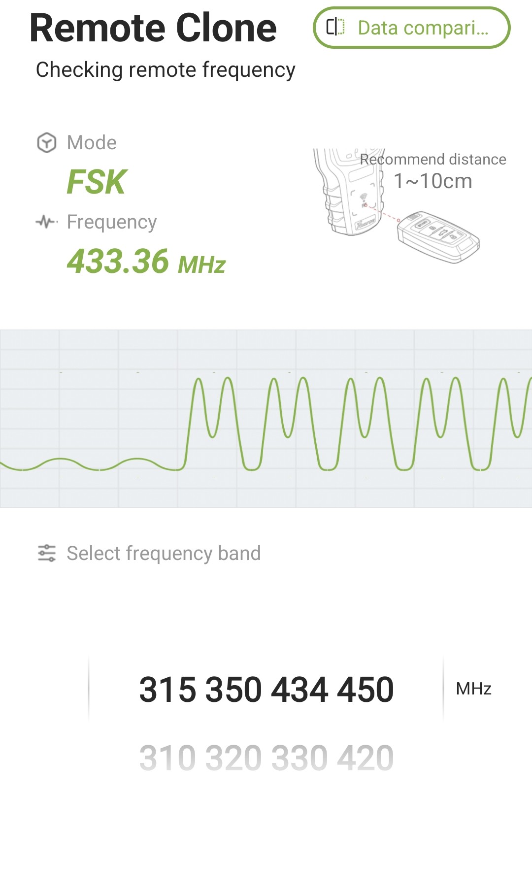 รีโมต MG5/GS ID47/Hitag3 433MHz 3 ปุ่ม กดสตาร์ท