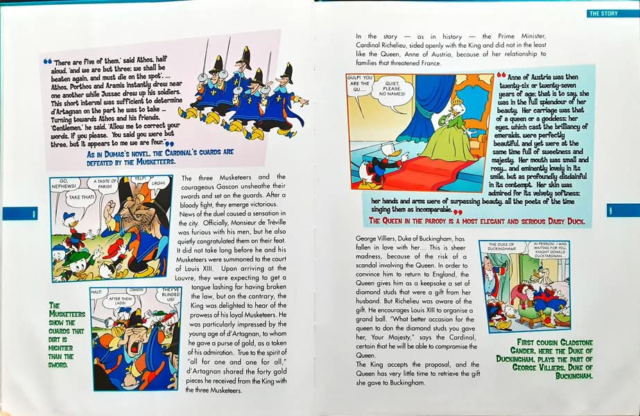 หนังสือนิทานปกแข็ง** 🍅🍓Disney Literature Classics DUCKTARGNAN AND THE THREE MUSKETEERS