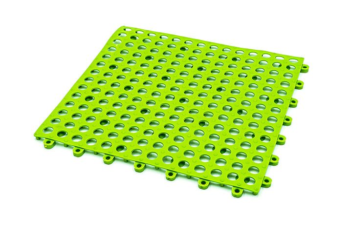 Anti-slip shower mat แผ่นรองกันลื่น 30x30x1 cm สีเขียว