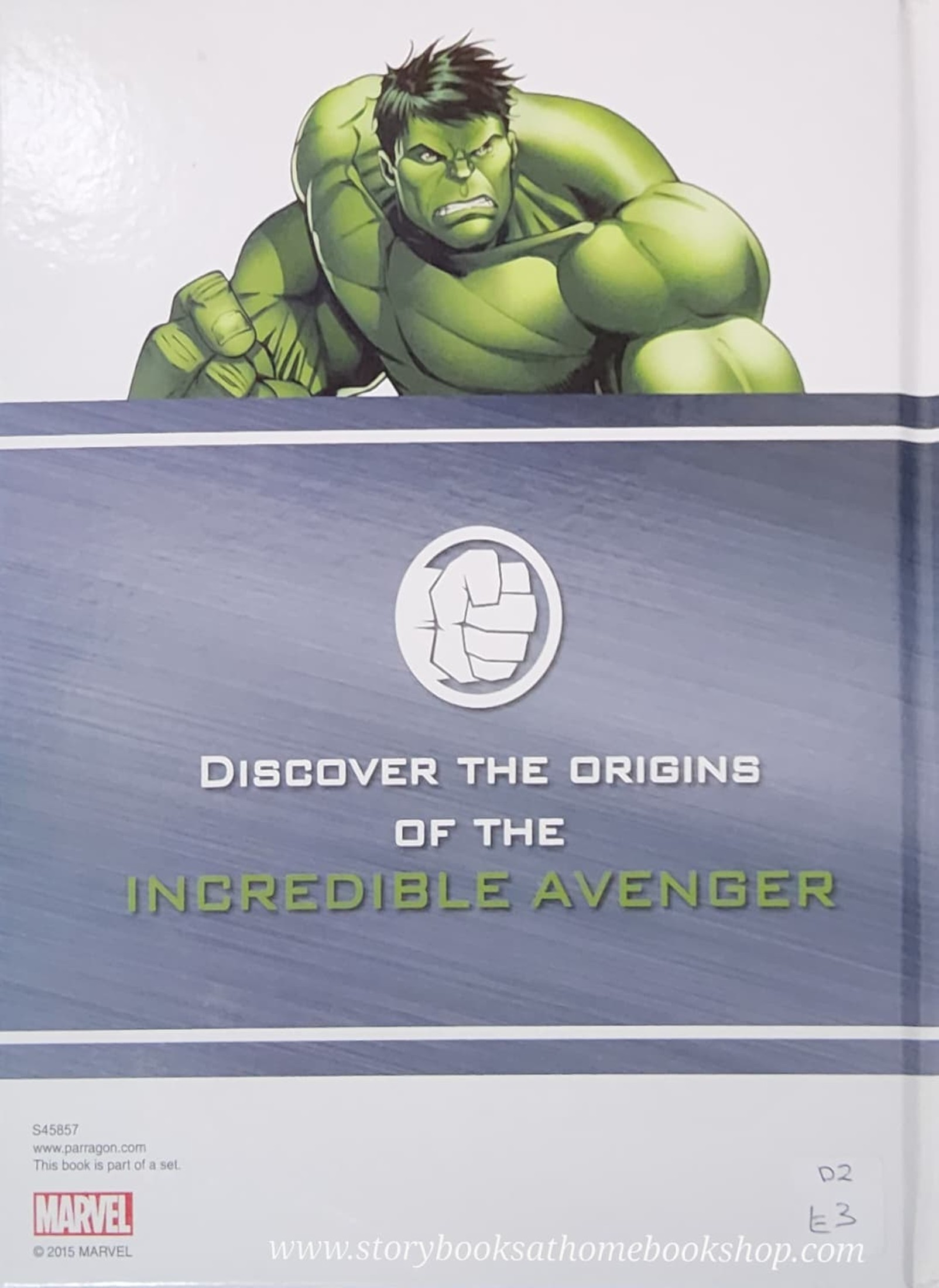 หนังสือนิทานปกแข็ง** 🍓🍓MARVEL AVENGERS ASSEMBLE HULK AN ORIGINAL STORY