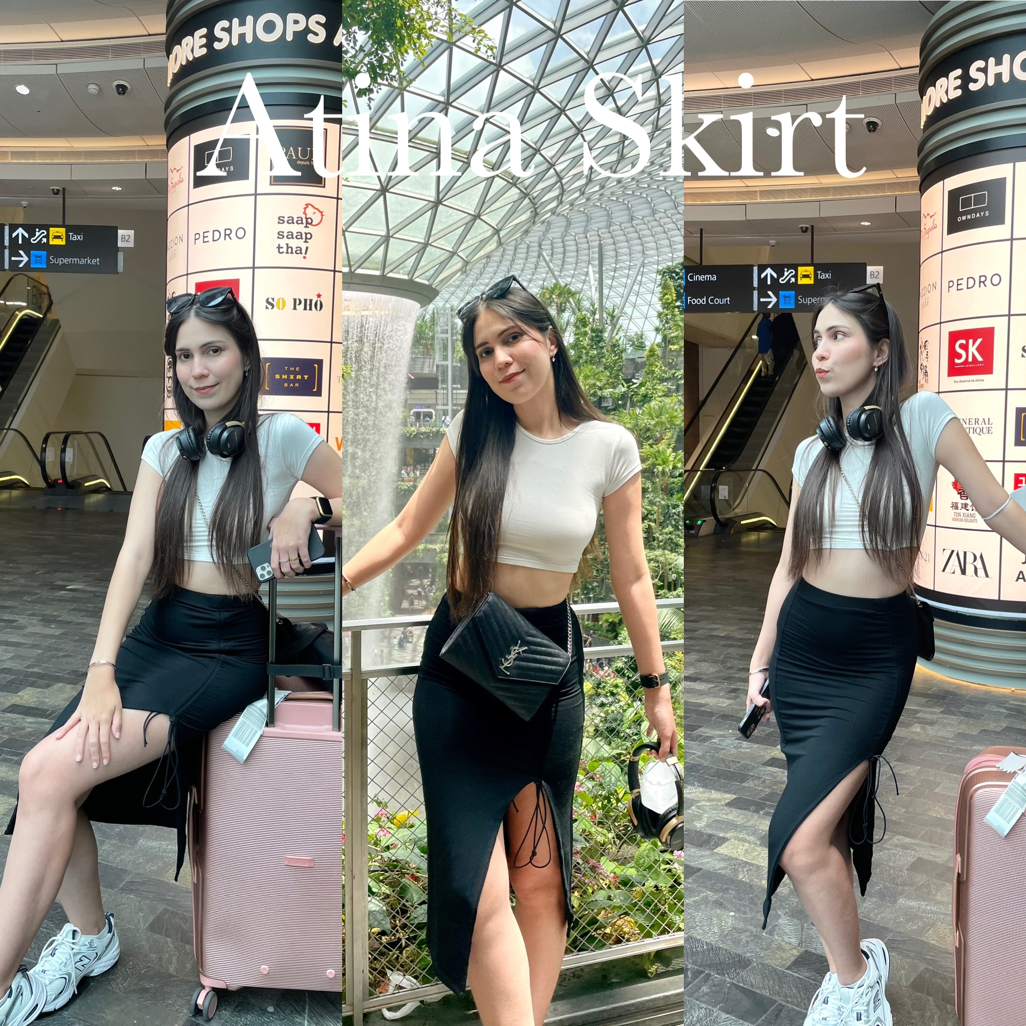 🎧Atina Skirt🎧 กระโปรงยาวรูดข้าง ผ้ารัดรูปกระชับ เก็บหุ่นมากๆ งานผ้าเรยอนหนาๆ พร้อมส่ง 🖤