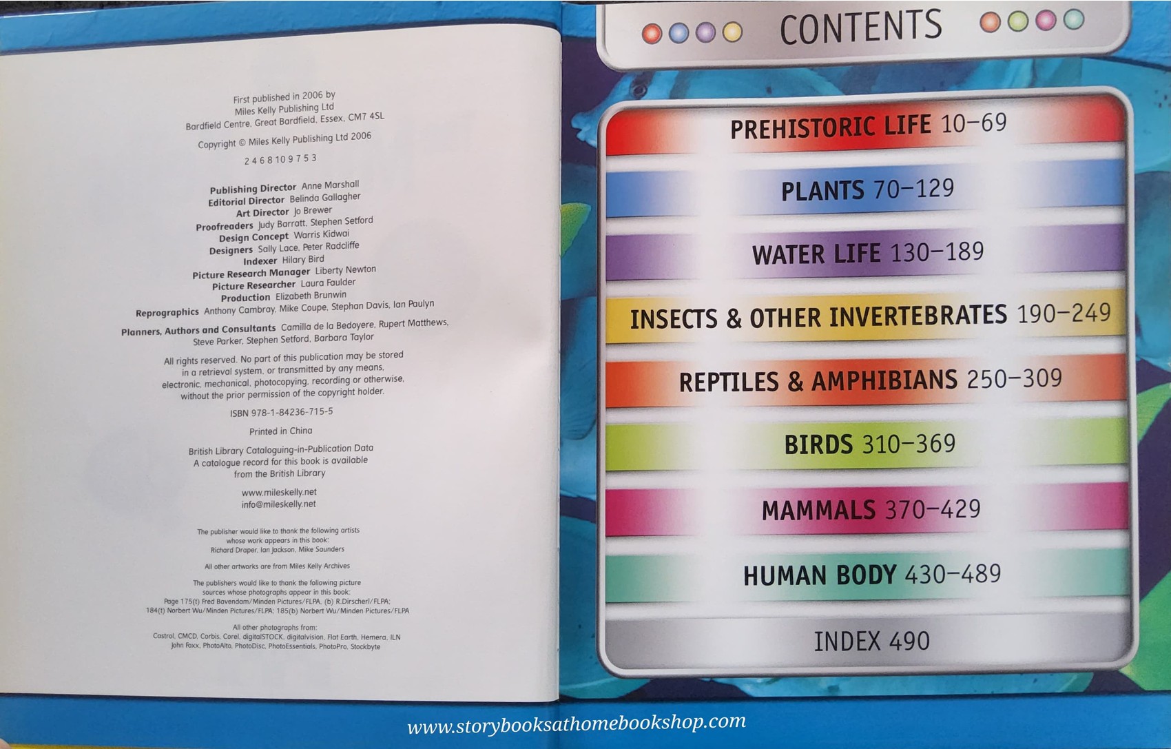 KNOWLEDGE BOOK ** ð
THE MILES KELLY BOOK OF LIFE