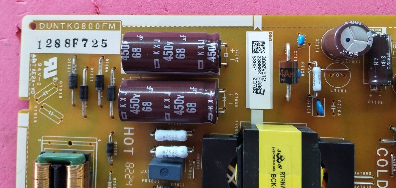 เพาเวอร์ซัพพลายทีวีชาร์ป/ภาคจ่ายไฟทีวีชาร์ป (Power Supply TV SHARP) อะไหล่แท้/มือสองพร้อมใช้งาน ใช้กับรุ่น LC-40SA5200X พาร์ท DUNTKG800FM01