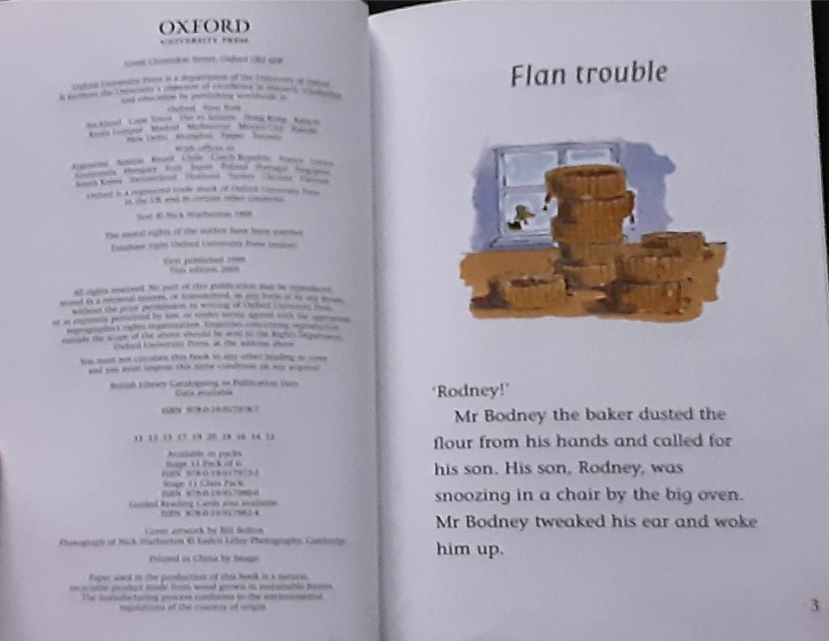 หนังสือนิทานปกอ่อน** 🍅🍓FLANS ACROSS THE RIVER BY NICK WARBURTON