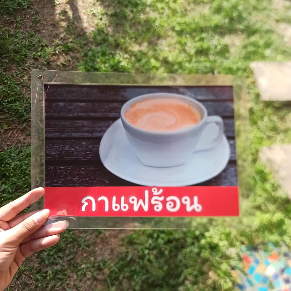 ป้ายเมนูสำเร็จรูป A4 - 4 แผ่น | ผัดไทกุ้ง, สปาเกตตี้คาโบนาร่า, เบเกอร์ เฟรนช์ฟรายส์, กาแฟร้อน | เมนูอาหารและเครื่องดื่ม พร้อมใช้งาน