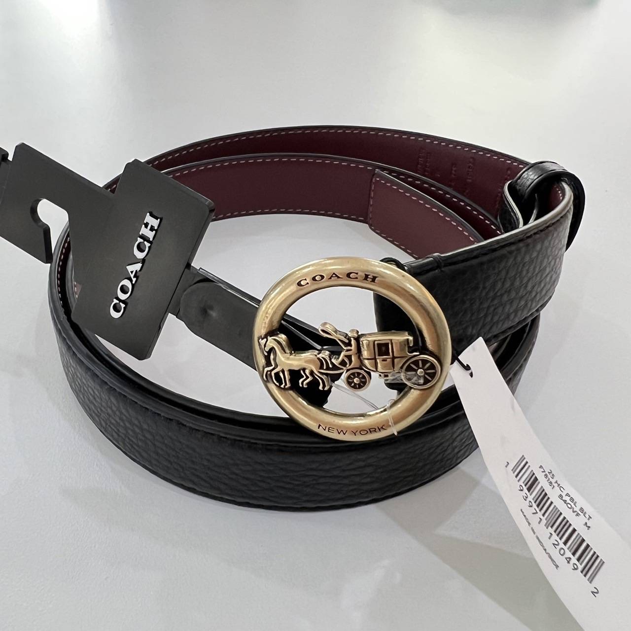 New Coach belt เข็มขัด กว้าง 25 mm M 32-36 นิ้ว