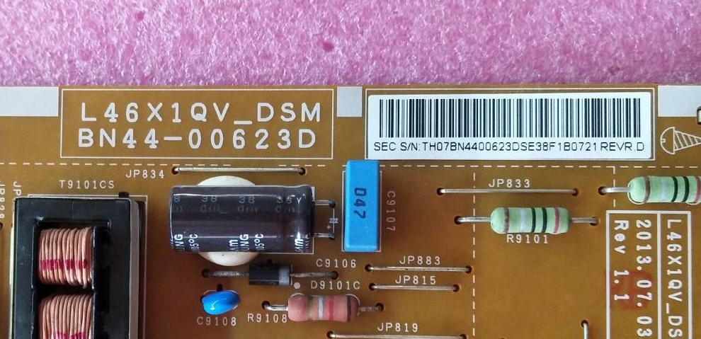 ซับพลายทีวี ซัมซุง SAMSUNG อะไหล่แท้/ของถอดพร้อมใช้งาน พาร์ท :BN44-00623D BN44-00623B BN44-00623A รุ่นUA46F6400 HG46AB690Q UA46F6100AR UA46F6400DK