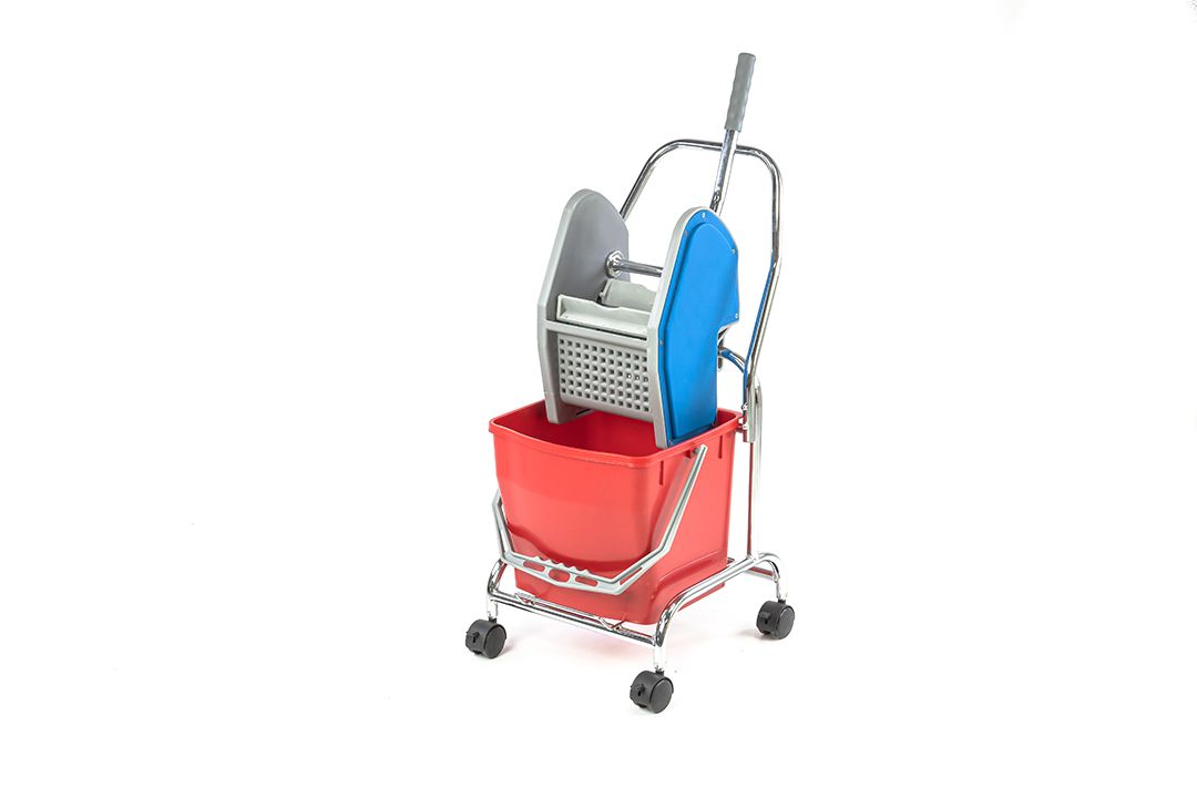 Mop bucket ถังบีบม๊อบขนาด ถังน้ำแม่บ้าน ถังถูบ้าน ถังรีดน้ำ 18 ลิตร แบบกด