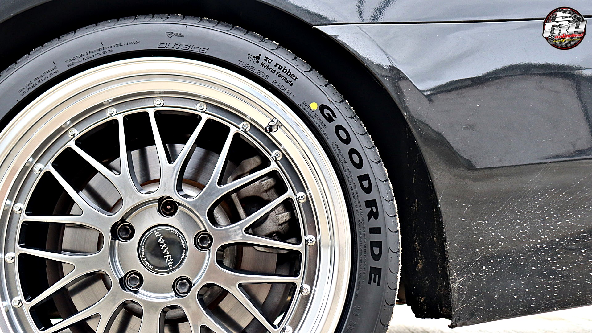 BMW Series 5 520d เปลี่ยนล้อยาง ล้อ NAYA BBS LM ขอบ19นิ้ว ยาง GOODRIDE SOLMAX1 F 245/40R19 99Y R 275/35R19 100Y