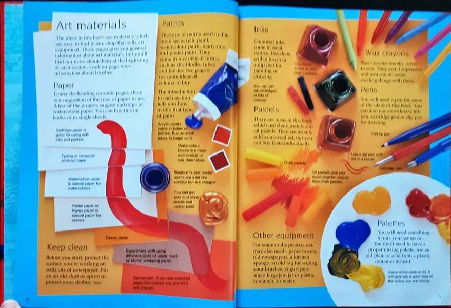 ACTIVITIES BOOK ** ð
ðThe USBORNE BOOK OF ART IDEAS