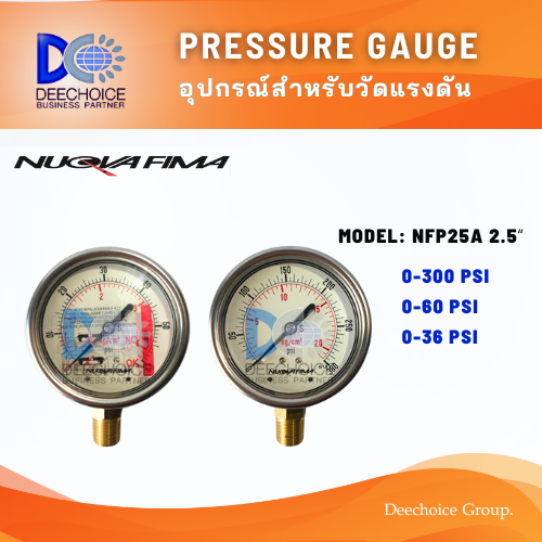 Nuova Fima PRESSURE GAUGE NFP25A 2.5“