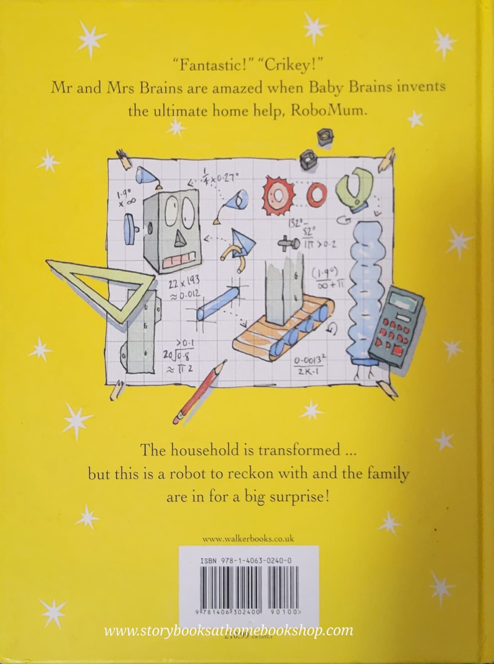 หนังสือนิทานปกแข็ง** 🍅🍅BABY BRAINS AND ROBOMUM BY SIMON JAMES