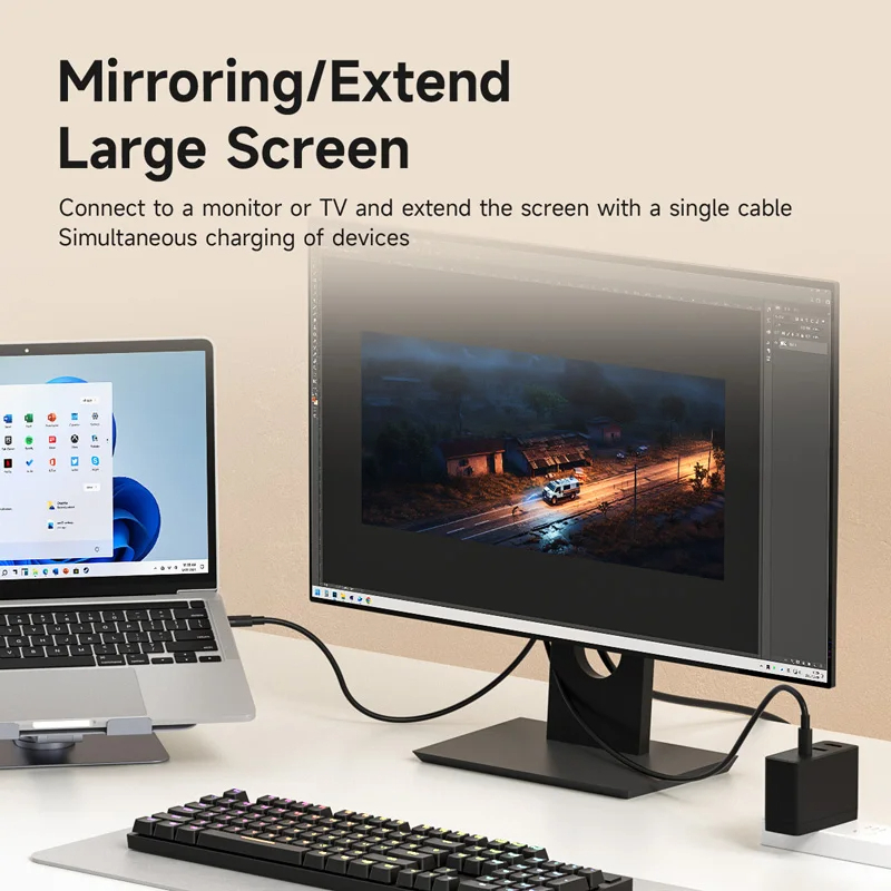 Hagibis SWC10 USB C to HDMI 8K 60Hz, Type-C to HDMI Cable Thunderbolt 3 MacBook Pro Macmini Macbook