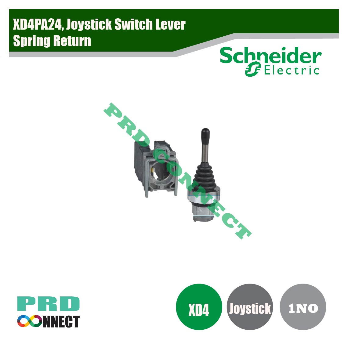 XD4PA24, JOYSTICK SWITCH LEVER, SPRING RETURN, SCHEINDER