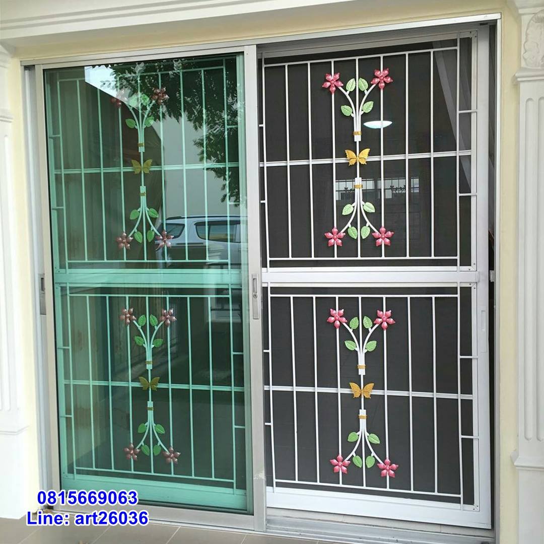 เหล็กดัดพร้อมมุ้งลวด