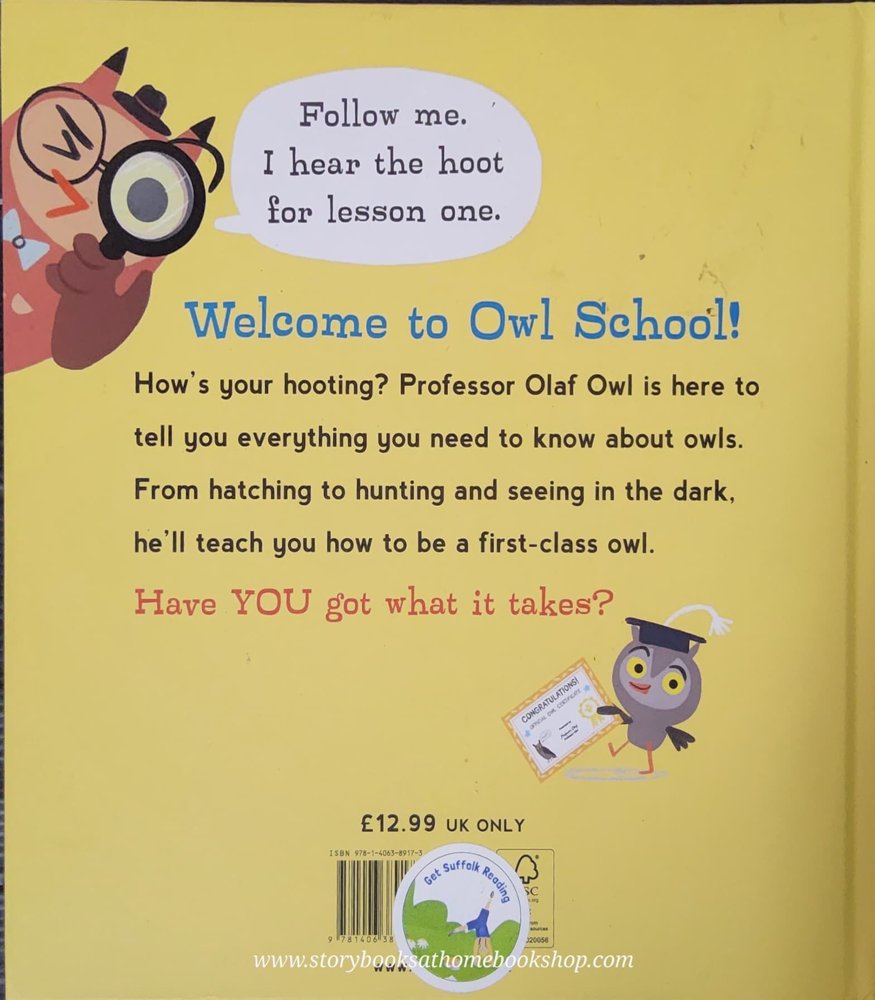 หนังสือนิทานปกแข็ง** 🍅🍓SO YOU WANT TO BE AN OWL