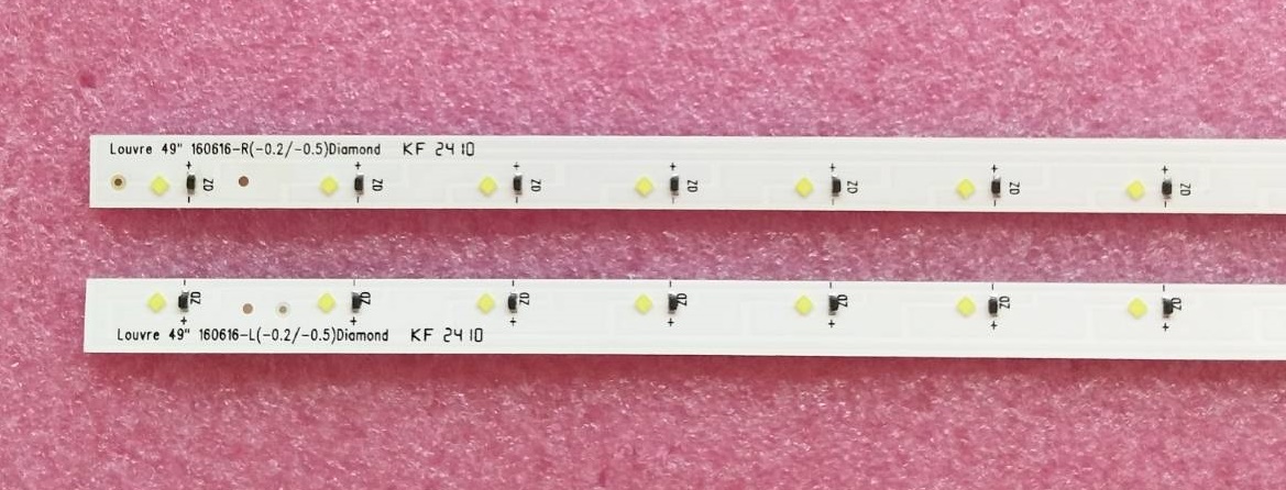 หลอดแบล็คไลท์ SAMSUNG(ซัมซุง) 4ว (แถว R+L)หลอดใหม่โรงงาน รุ่นUA49K5100AK UA49K5300AK พาร์ทBN96-39730A BN96-39726A BN96-39728A BN98-06922A Louvre 49"160616-L/R(-0.2/-0.5)Diamond