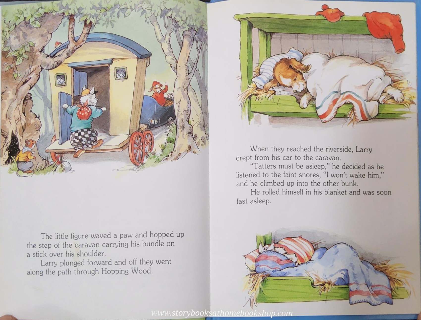 หนังสือนิทานปกแข็ง** 🍅🍓TALES OF HOPPING WOOD LARRY'S CARVAN BY RENE CLOKE