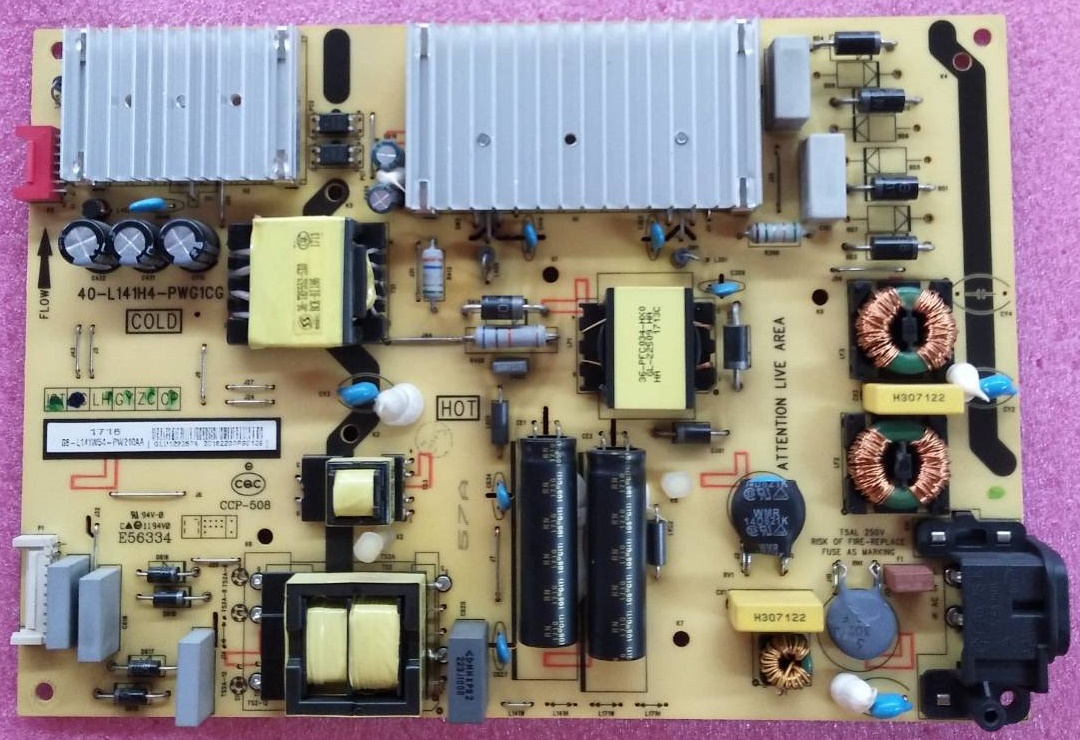 POWER SUPPLY TCL(ซับพลาย ทีซีแอล) ของแท้ถอดจากเครื่อง รุ่นLED55C2US พาร์ท 40-L141H4-PWF1CG