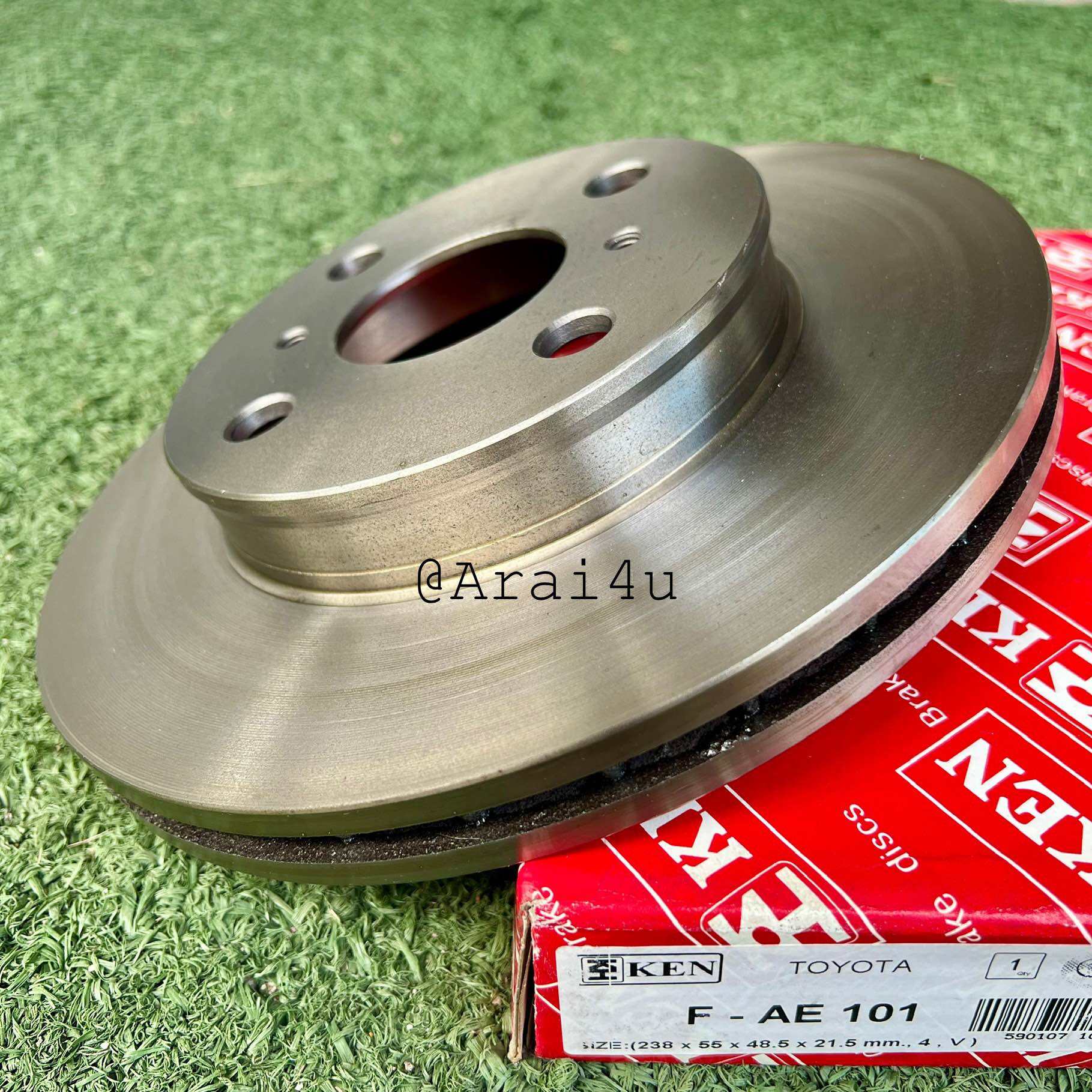 จานดิสเบรคหน้า TOYOTA AE101(SIZE 238x55x48.5x21.5mm,4V) ชิ้นละ