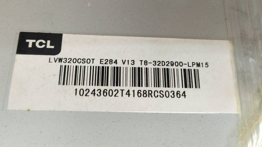 เมนบอร์ด TCL อะไหล่แท้/ของถอด ใช้กับรุ่น :LED32D2920 พาร์ท TP.S512.PB775 เบอร์จอ LVW320CS0T E284