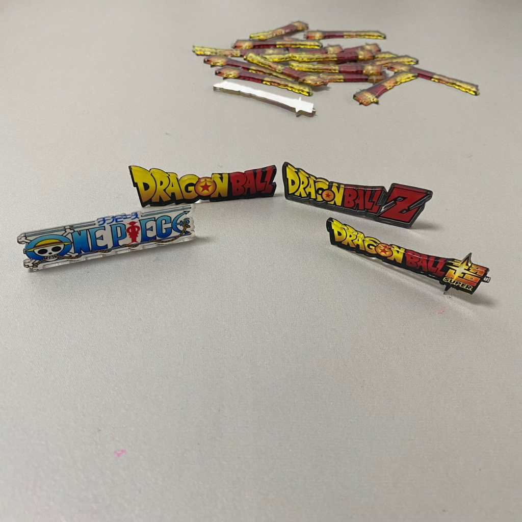 ป้ายดราก้อนบอล ป้ายวันพีช ป้ายชื่อ ป้ายอะคริลิค Acrylic Dragonball One piece