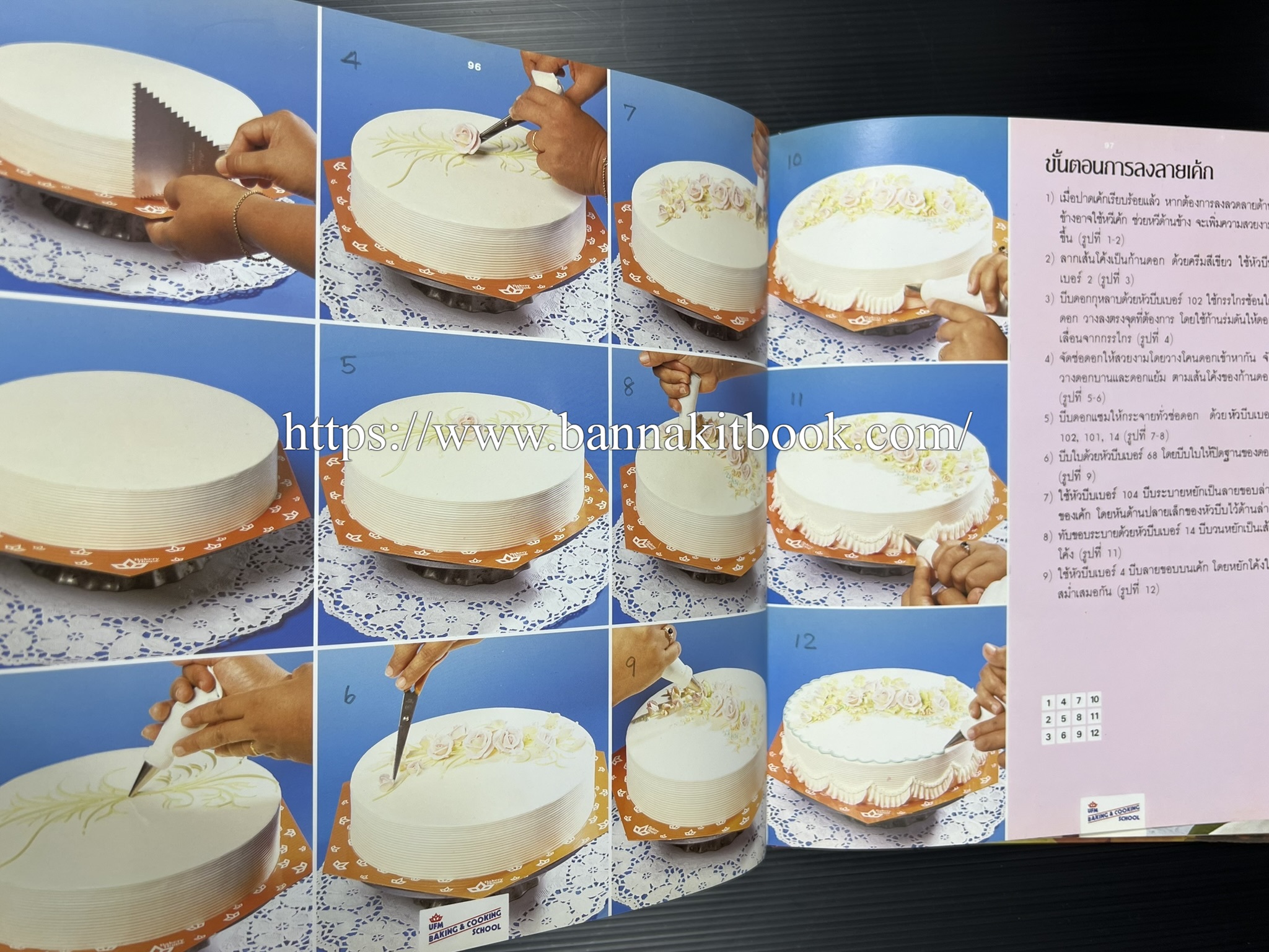 ตำราทำขนม จากแป้งสาลี (4 เล่ม) โรงเรียนสอนการผลิตอาหารและขนมอบ (UFM Baking & Cooking School (ตำราทำขนมอบ เค้ก เบเกอรี่ ของว่างในตำนาน).