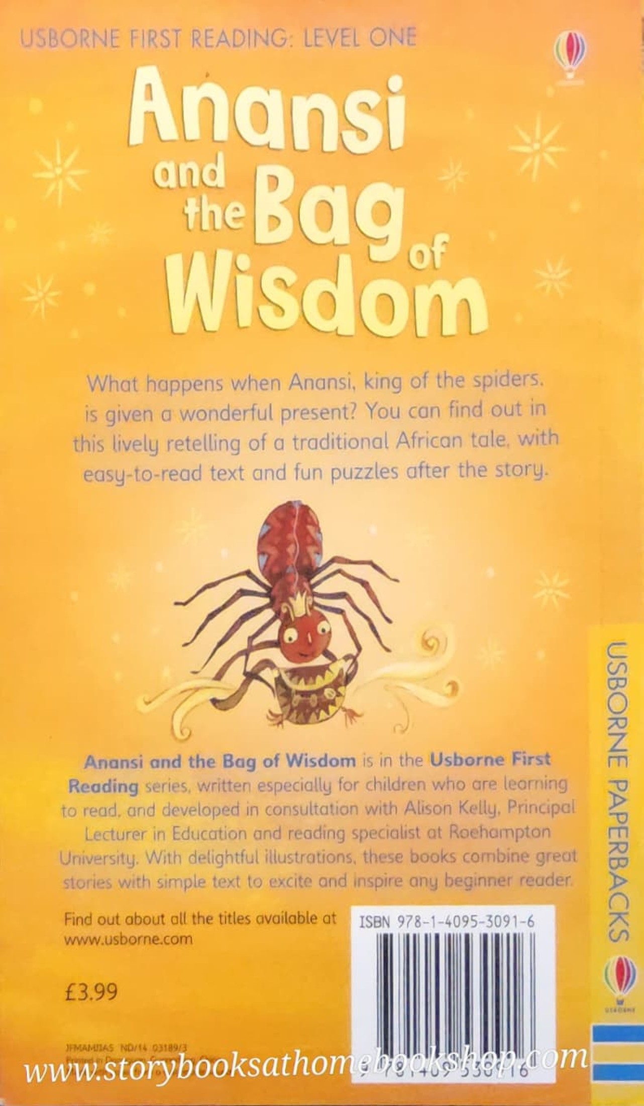 หนังสือนิทานปกอ่อน** ♥️USBORNE FIRST READING:ANANSI AND THE BAG OF WISDOM