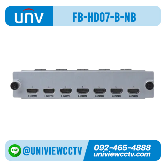 Decoding Card UNIVIEW รุ่น FB-HD07-B-NB l 7 HDMI ports Decoding Card