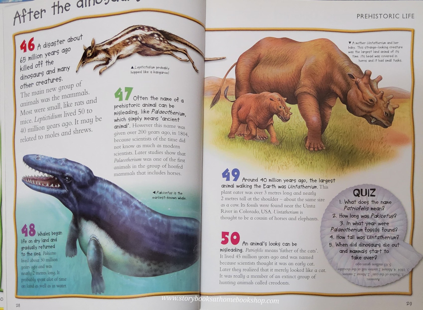 KNOWLEDGE BOOK** ♥️CHILDREN'S ENCYCLOPEDIA DINOSAURS AND PREHISTORIC LIFE