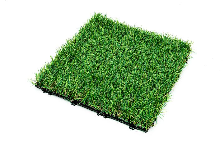 Artificial grass แผ่นหญ้าเทียมปูพื้น หญ้าปลอม 30x30x2 cm