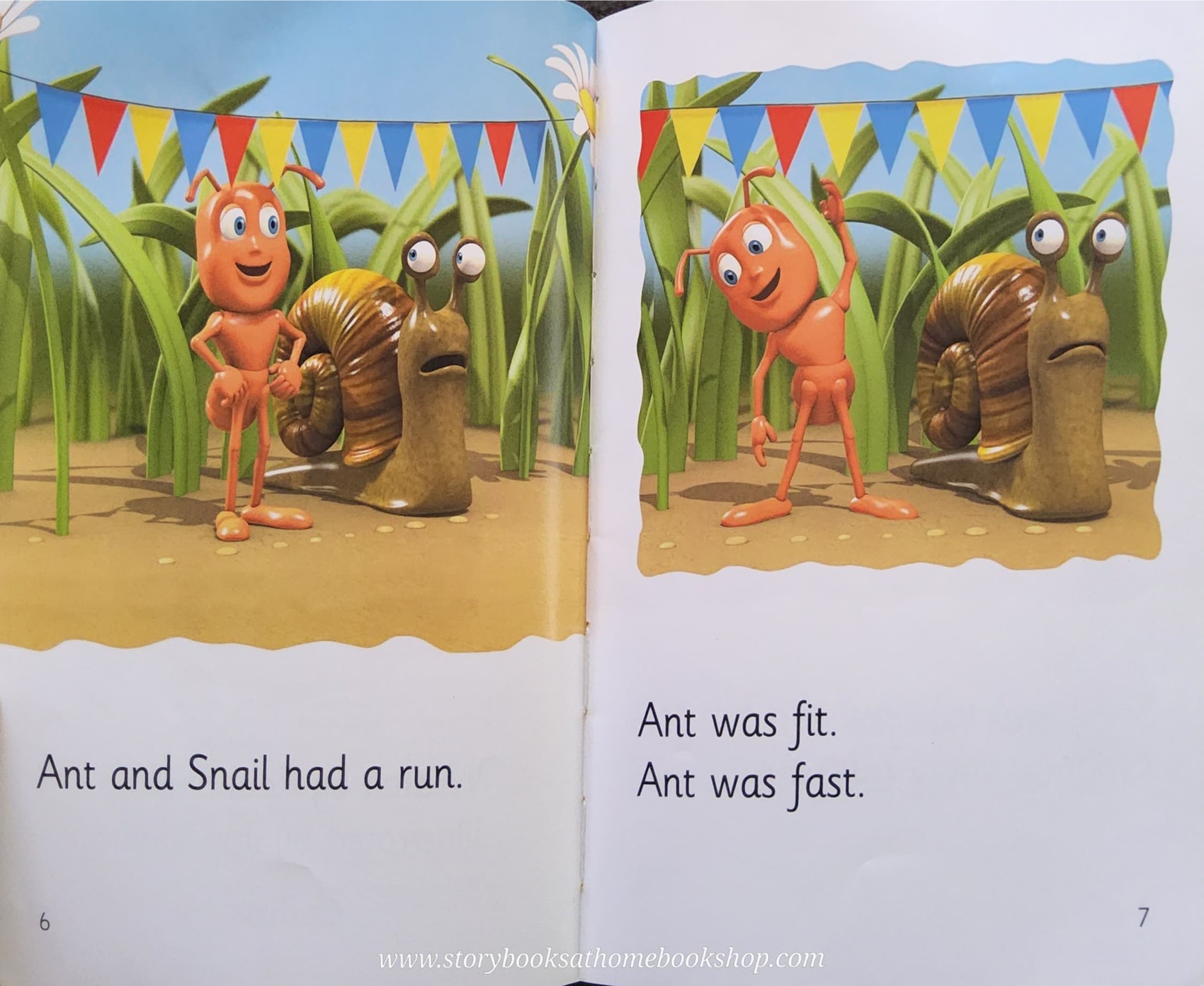 หนังสือนิทานปกอ่อน** 🍅🍓Collins Big Cat Reading Lions PHONICS L.1: Ant and Snail