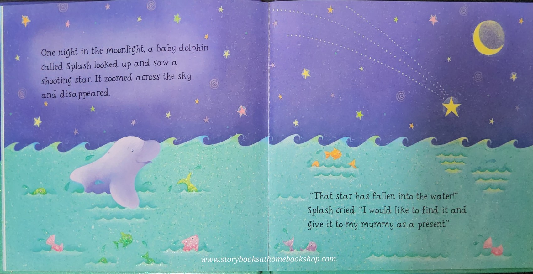 SPARKLY STORY BOOK **หนังสือนิทานปกแข็ง ** ♥️♥️DOLPHIN FINDS A STAR