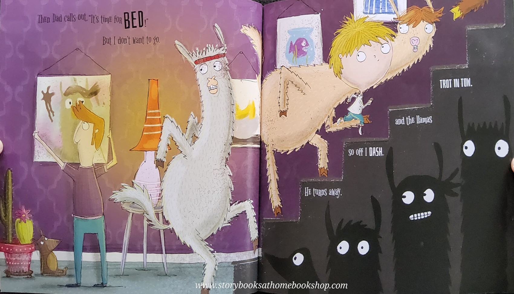 หนังสือนิทานปกอ่อน** ♥️LLAMAS GO BANANAS